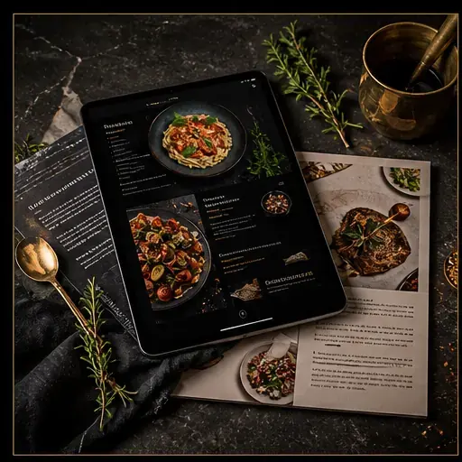UpishiDishes Studio digital cookbook