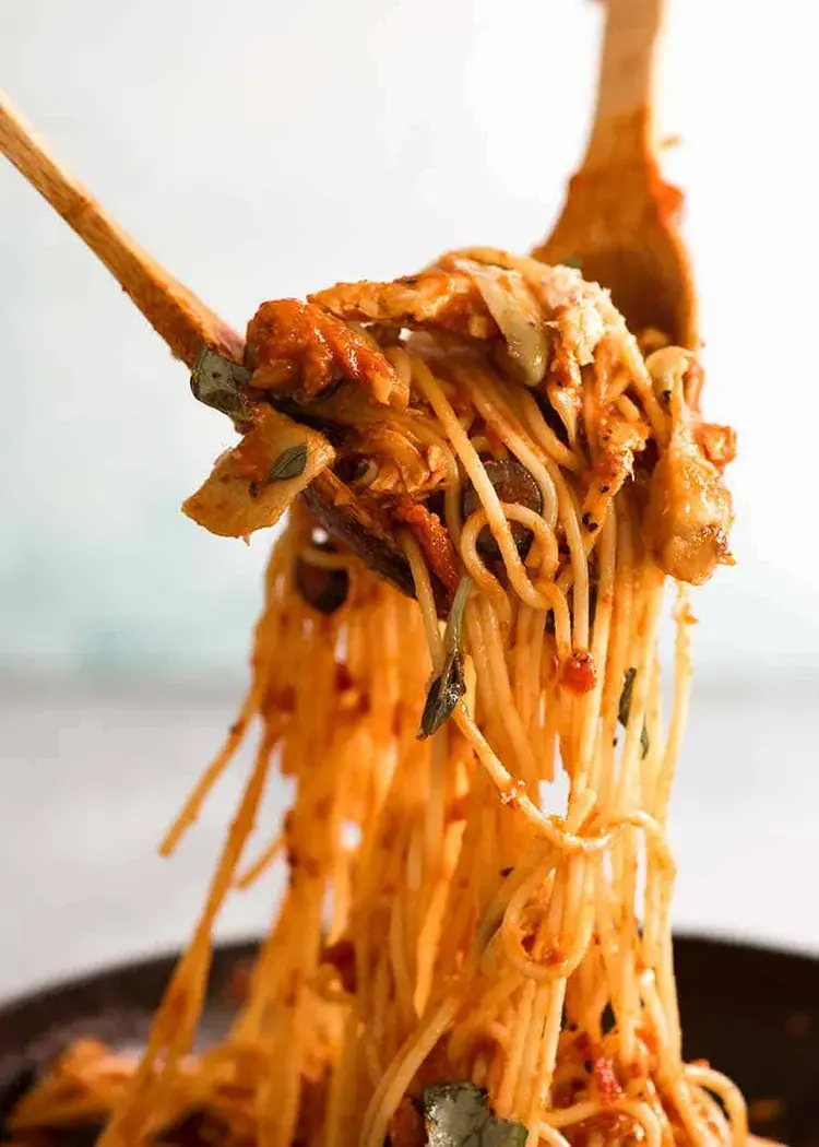 Sicilian chicken pasta recipe idea